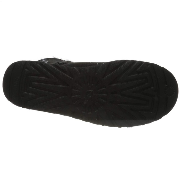 UGG Ladies Bailey Bow II Black Boot Size 6 - Picture 4 of 12